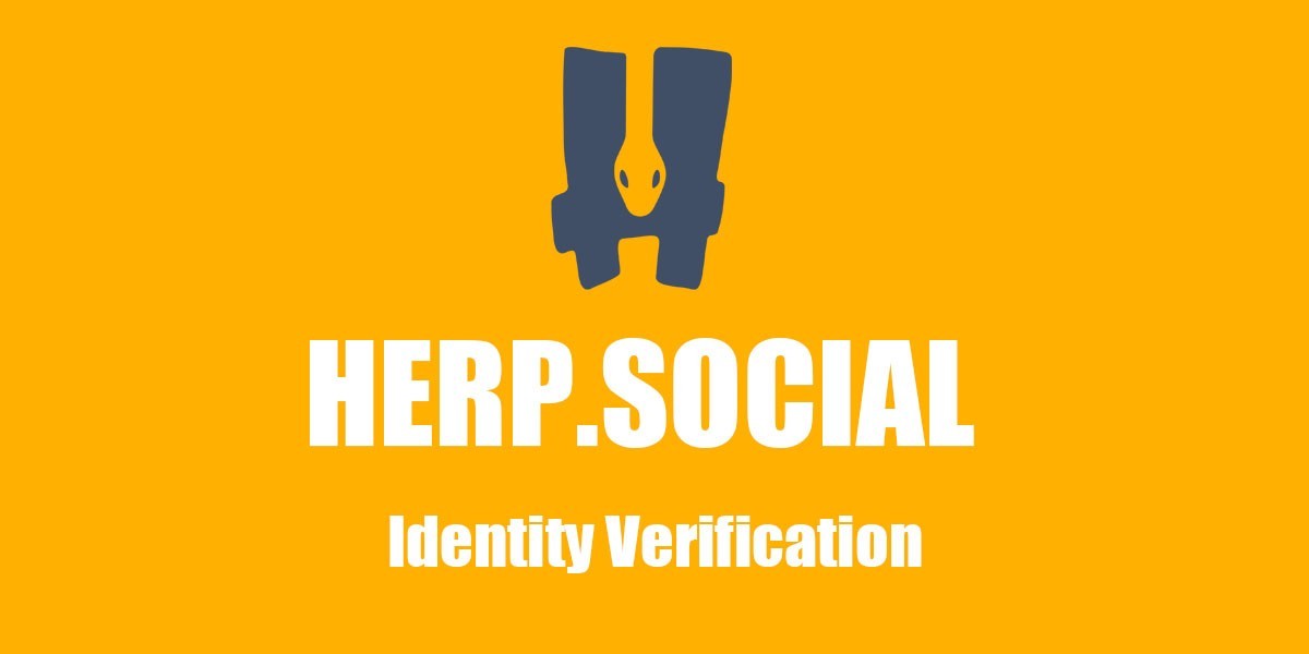 Identity Verification on Herp.Social